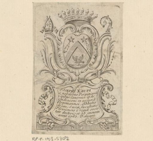 Ex libris of Joseph Xaupi
