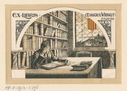 Ex libris of Miguel Vingut