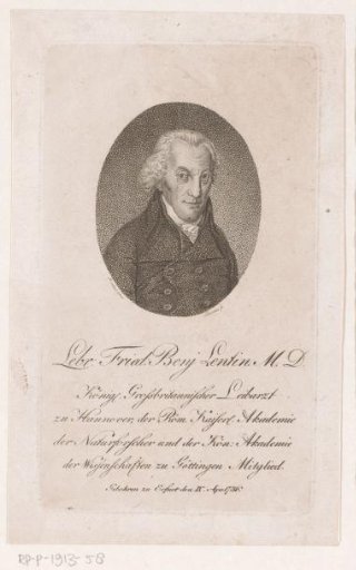 Portrait of Lebrecht Friedrich Benjamin Lentin