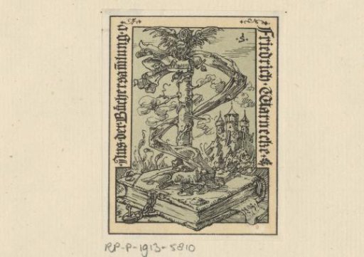Ex libris of Friedrich Warnecke