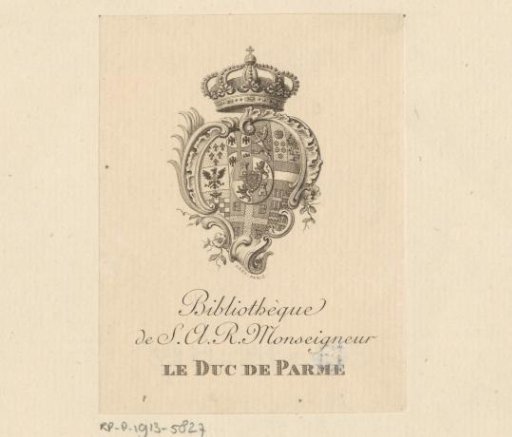 Ex libris of the Count of Parma