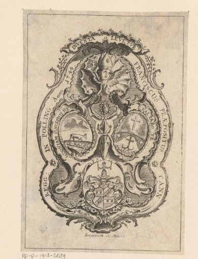 Ex libris of Franciscus, Prepositus of the Canons Regular in Polling