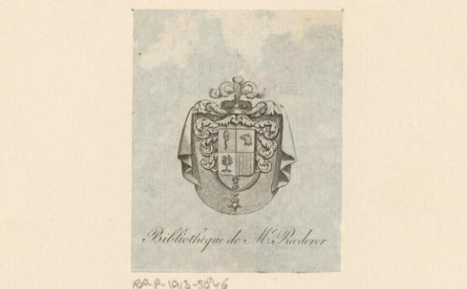 Ex libris of Pierre-Louis Roederer