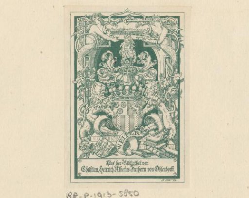 Ex libris of Albertus Ohlendorff