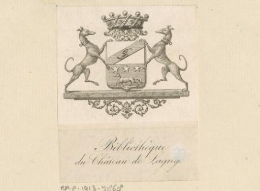 Ex libris of Baron Regnard de Lagny
