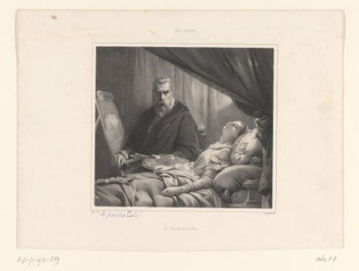 Tintoretto Painting His Daughter on Her Deathbed