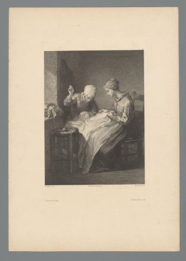 Two young seamstresses at work