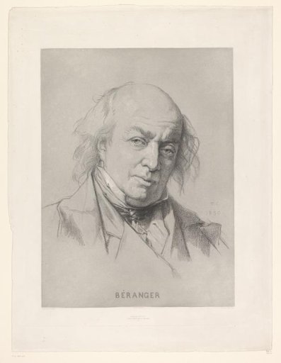 Portrait of Pierre-Jean de Béranger