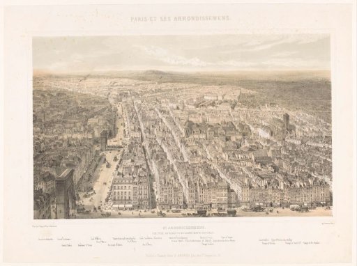 View of the Sixth Arrondissement of Paris