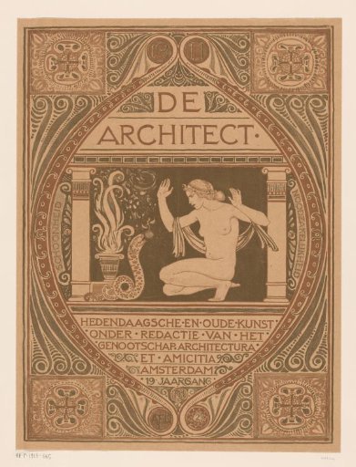 Cover design for: De Architect, 1911