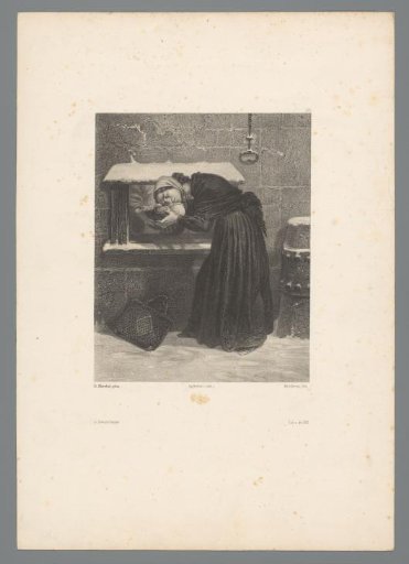Woman cherishing her baby just before giving the child to the orphanage