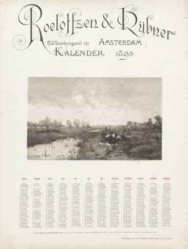 Polder landscape with cows