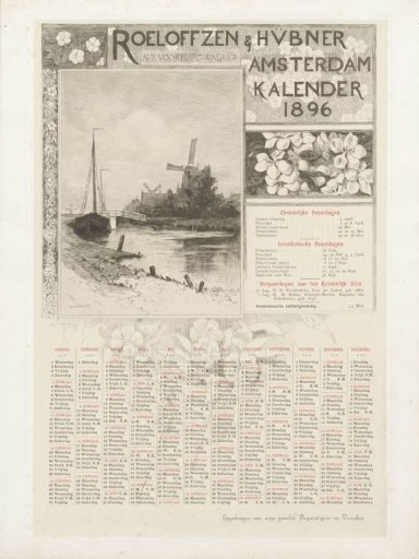 Landscape with a canal and mills