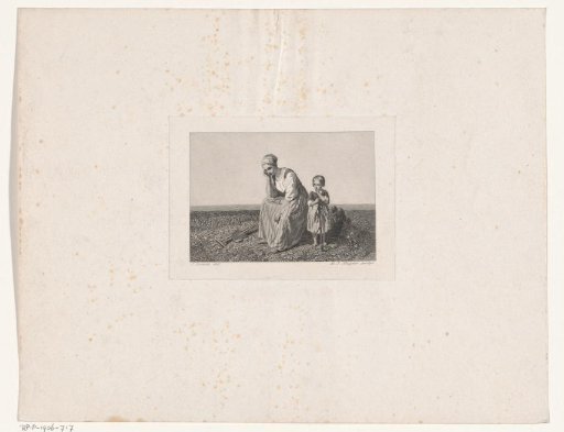 Resting Peasant Woman with Child
