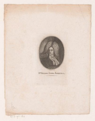 Portrait of Georg Andreas Agricola