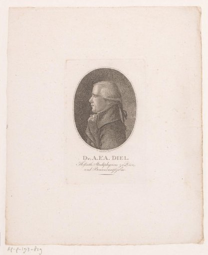 Portrait of August Friedrich Adrian Diel