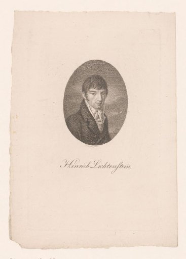 Portrait of Martin Hinrich Lichtenstein