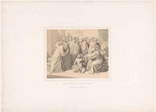 Twelve-year-old Jesus in the temple