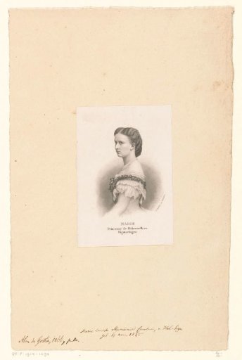 Portrait of Maria of Hohenzollern-Sigmaringen