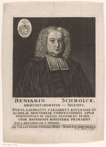 Portrait of Benjamin Schmolck