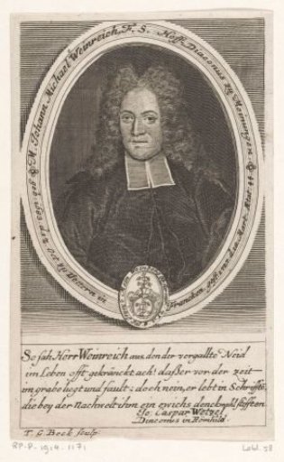 Portrait of Johann Michael Weinreich