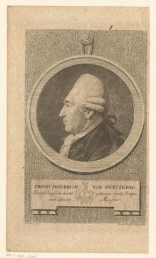 Portrait of Ewald Friedrich von Hertzberg