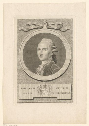 Portrait of Friedrich Wilhelm von der Schulenburg