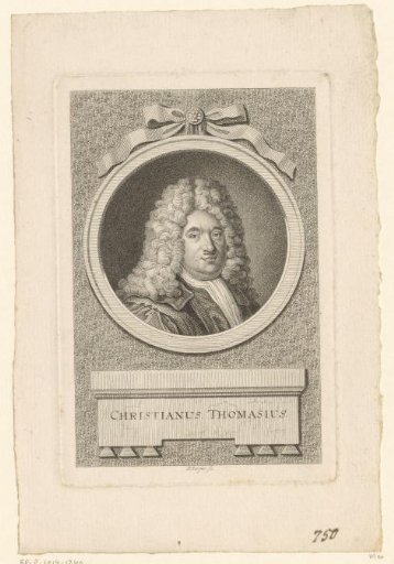 Portrait of Christian Thomasius