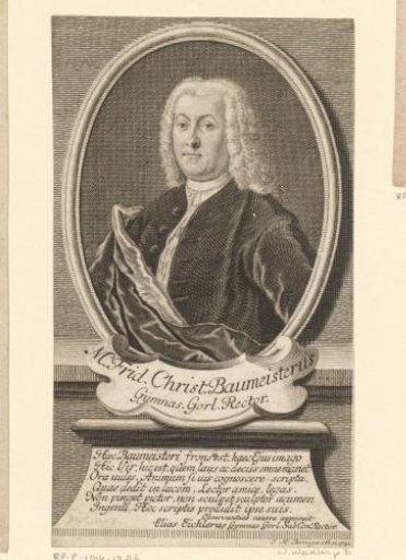 Portrait of Friedrich Christian Baumeister