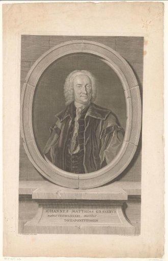 Portrait of Johann Matthias Gesner