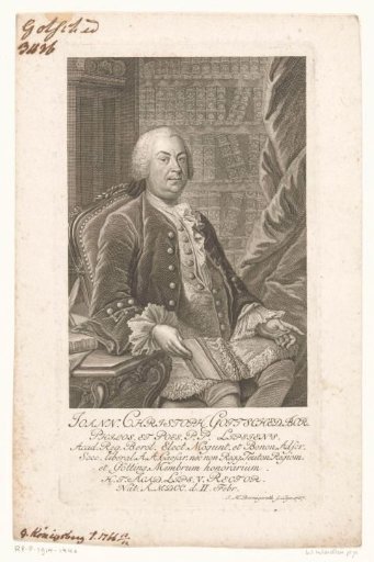Portrait of Johann Christoph Gottsched