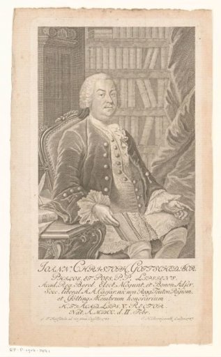 Portrait of Johann Christoph Gottsched