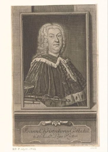 Portrait of Johann Christoph Gottsched