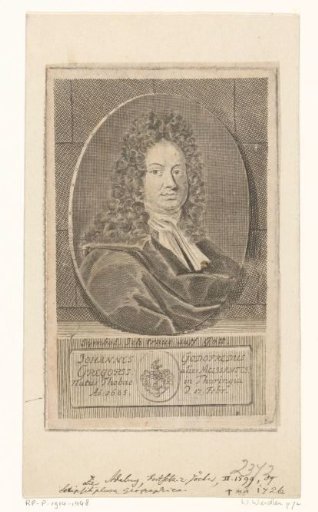 Portrait of Johann Gottfried Gregorii