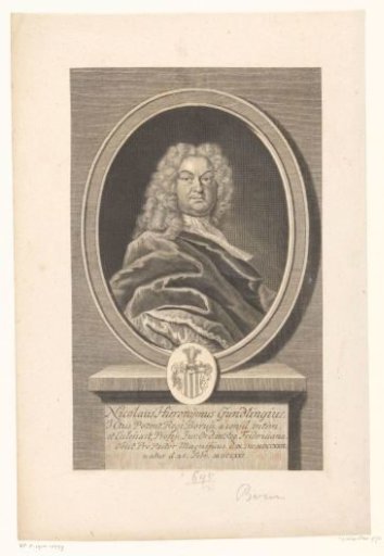 Portrait of Nicolaus Hieronymus Gundling