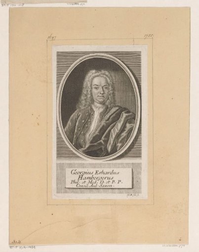 Portrait of Georg Erhard Hamberger