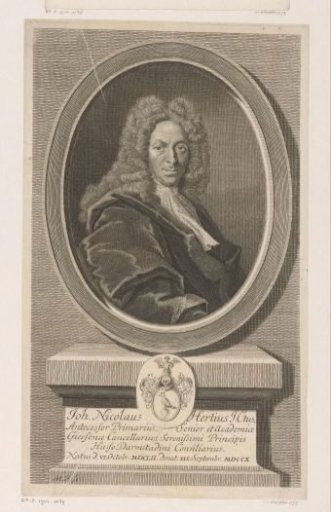 Portrait of Johann Nicolaus Hertius