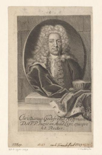 Portrait of Christian Gottfried Hofmann