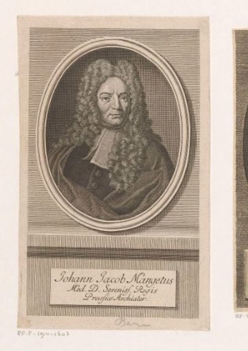 Portrait of Jean-Jacques Manget