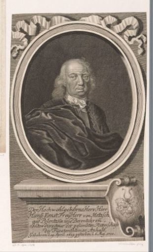 Portrait of Hans Ernst, Baron von Metzsch