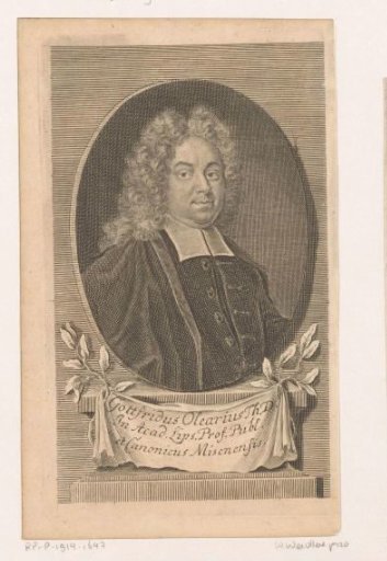 Portrait of Gottfried Olearius