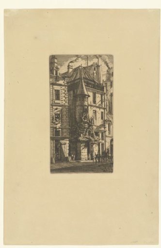 Small tower in the Rue de la Tixéranderie in Paris