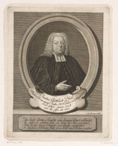 Portrait of Justus Gottlieb Pfeil