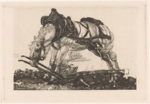 Resting plough horse