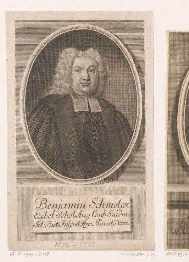Portrait of Benjamin Schmolck