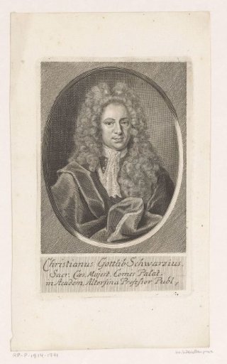 Portrait of Christian Gottlieb Schwarz