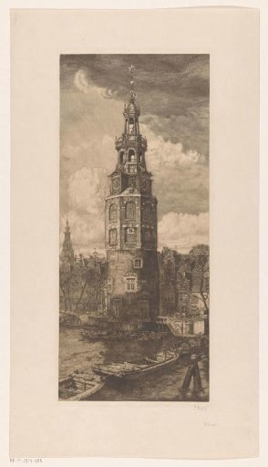 Montelbaanstoren at the Oudeschans in Amsterdam