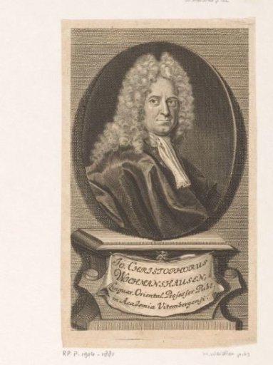 Portrait of Johann Christoph Wichmannshausen