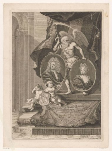 Monumental tomb with the portraits of Paulus Winckler and Dorothea Sophia Winckler