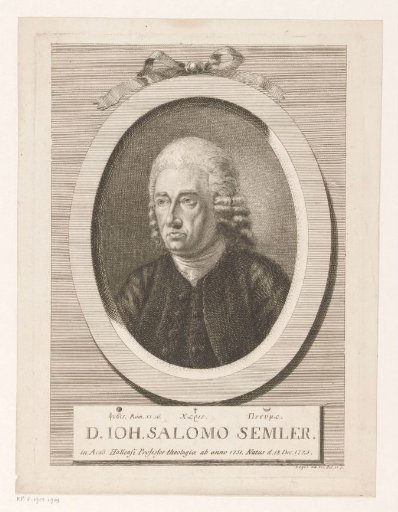 Portrait of Johann Salomo Semler